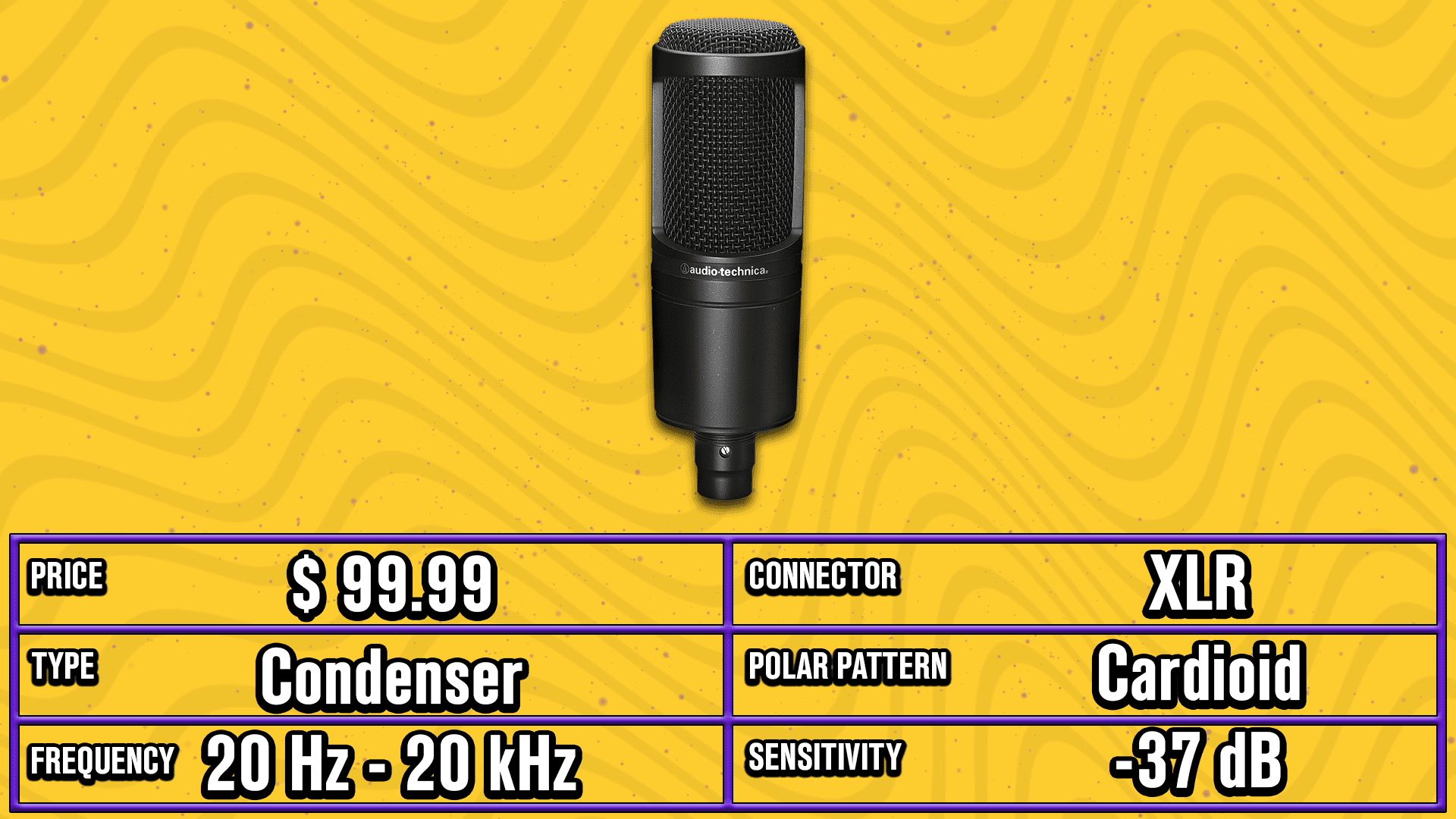 Audio-Technica AT2020 microphone for streaming/gaming