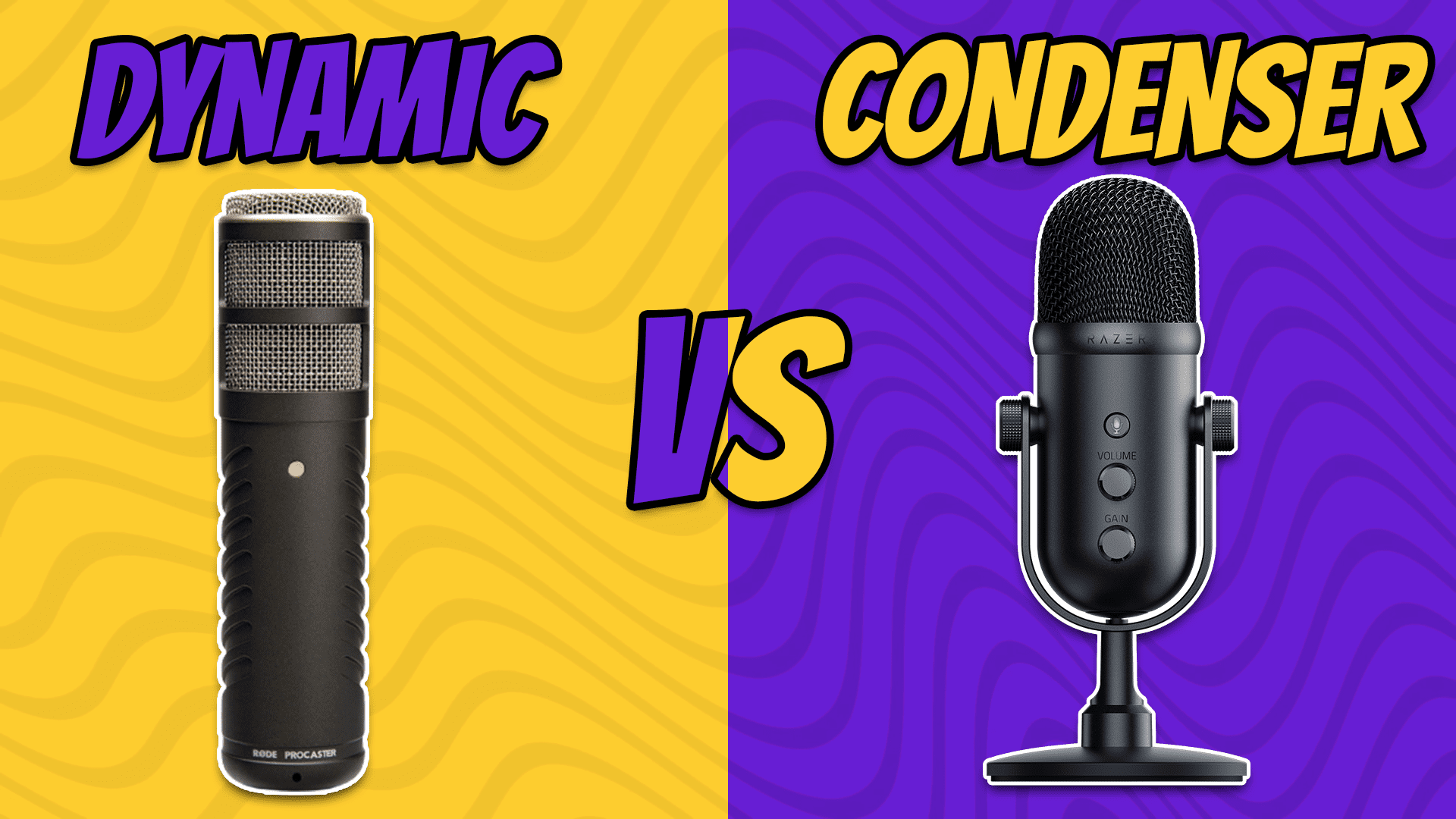 Dynamic vs condenser type of the microphone for streaming