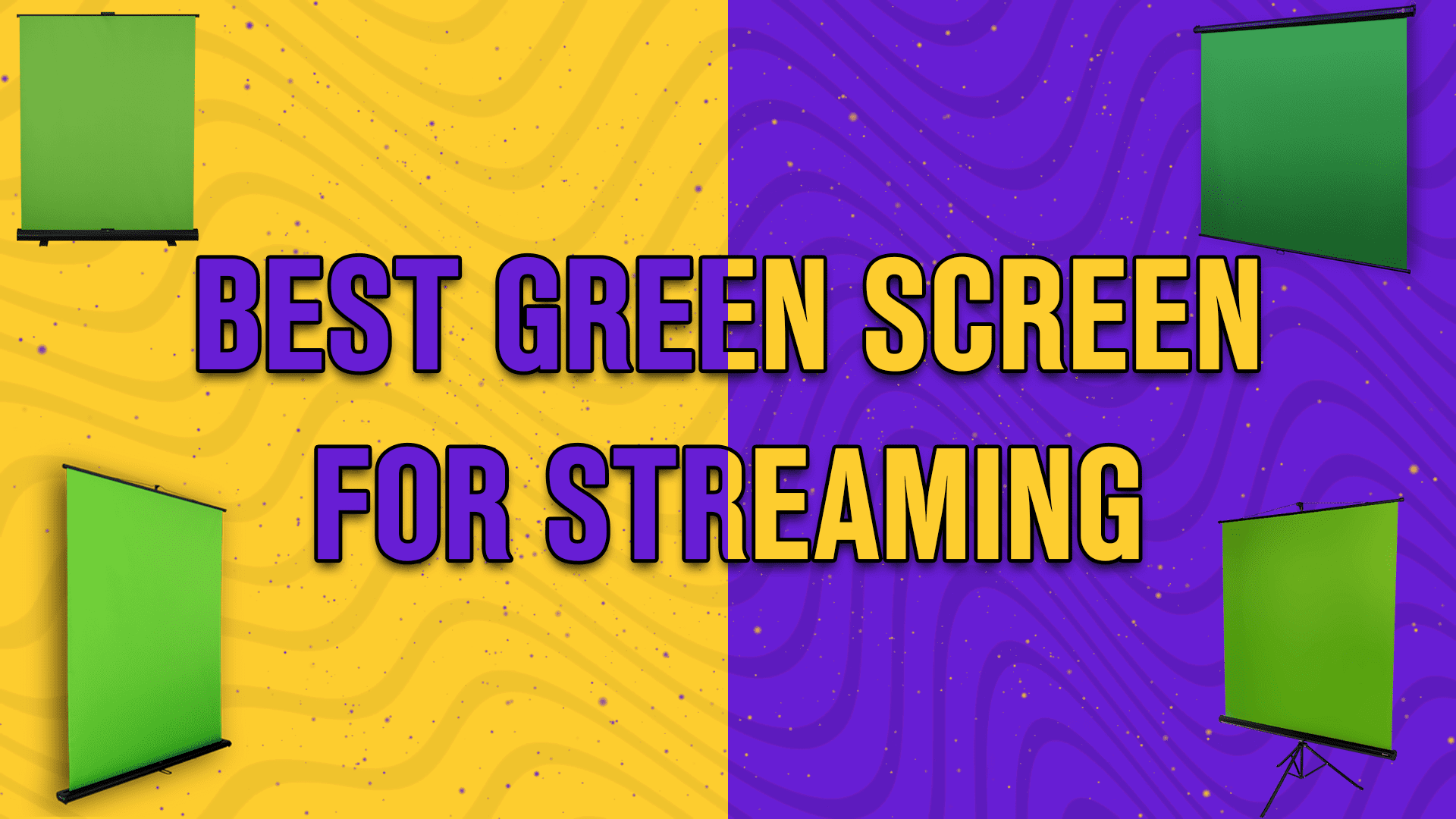 Featured image for article about best green screen for streaming by StreamBee