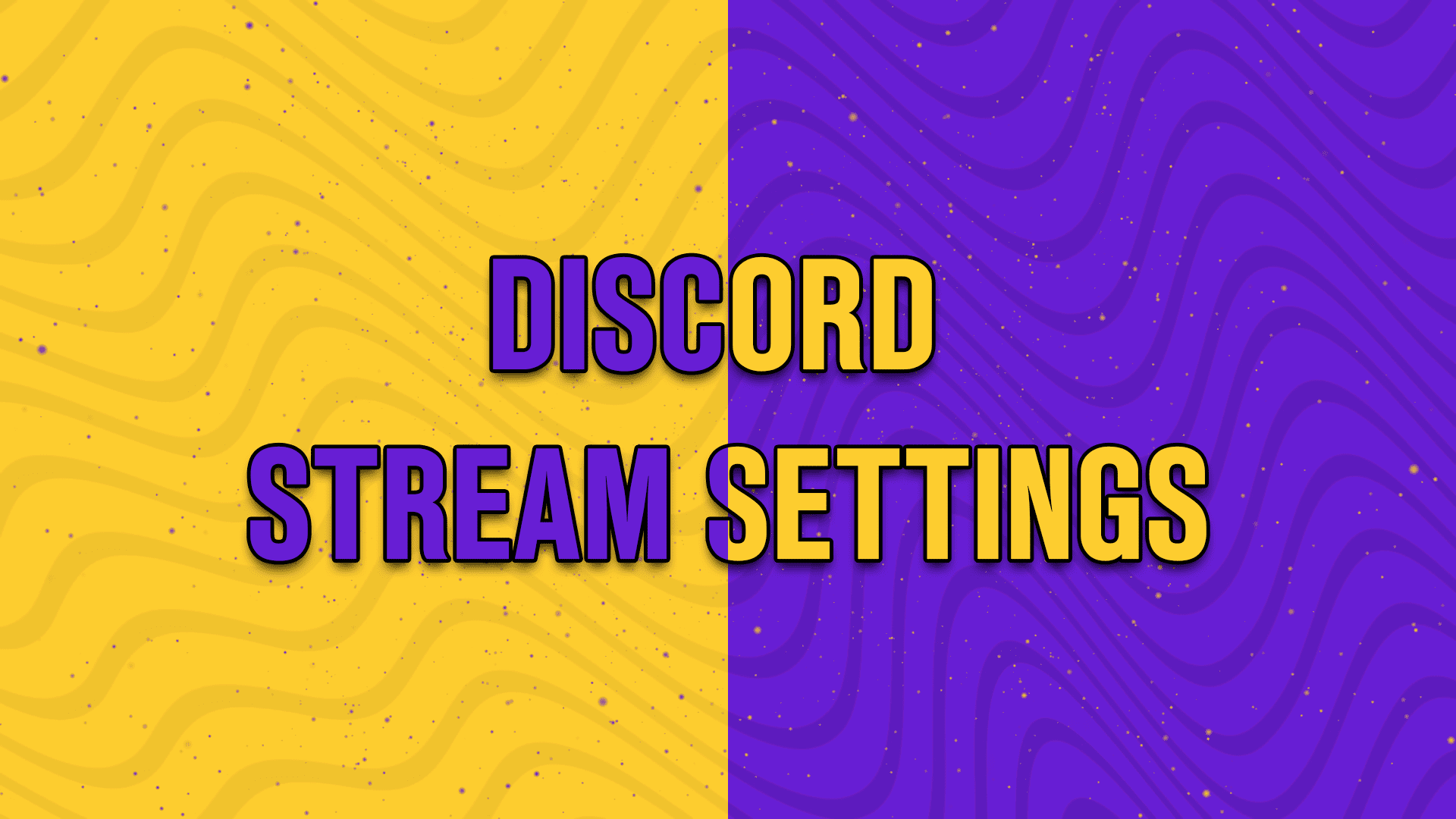 discord stream settings - StreamBee
